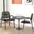 Rippleloom black guest chairs, set of two