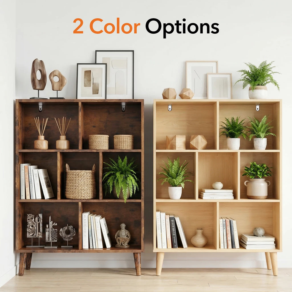 Pearlarc 3-Tier 7-Cube Bookcase