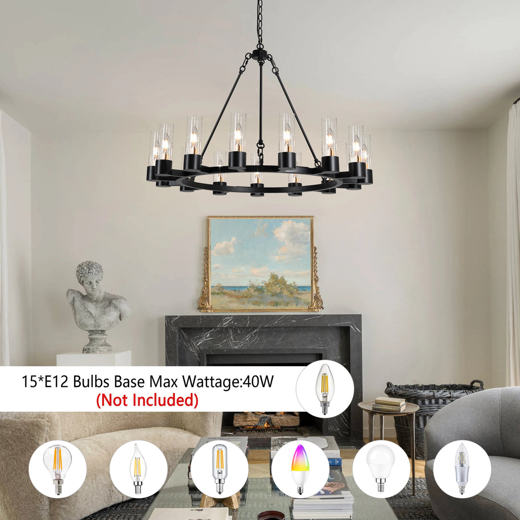 Thornleigh Wagon Wheel Chandelier