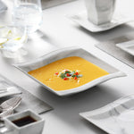Load image into Gallery viewer, MALACASA Flora Gray &amp; White Marble Porcelain Dinnerware Set – 30/60 Pieces
