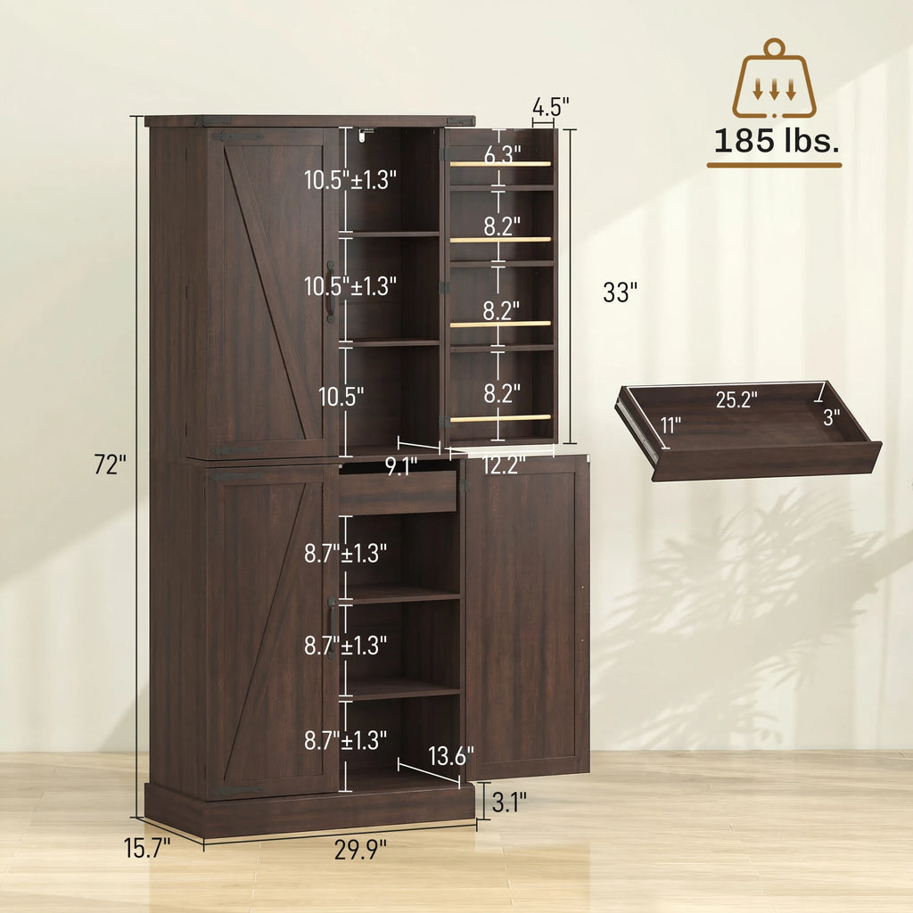 Glimmersong Kitchen Pantry Cabinet