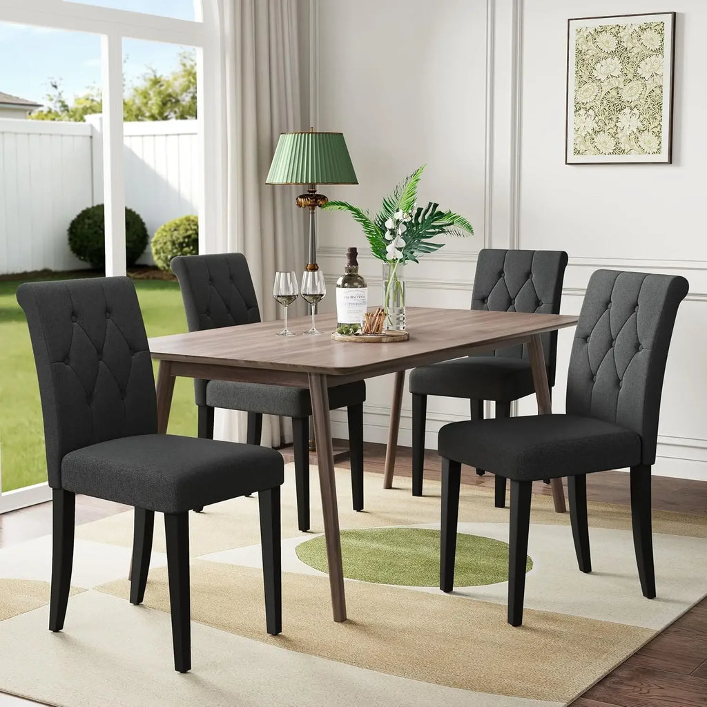 Hushgrove Tufted Dining Chairs, Set of 4
