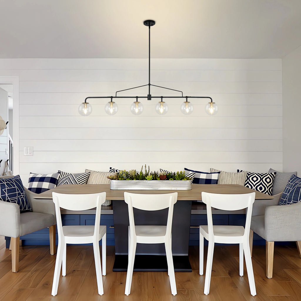 Grenshaw Glass Linear Chandelier