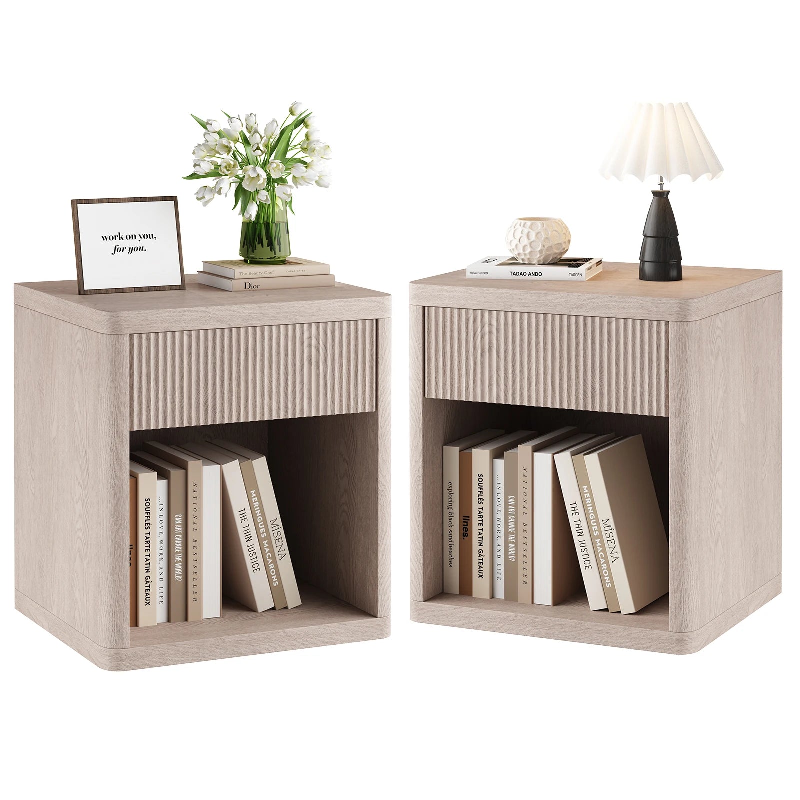 Corin Fluted Nightstand