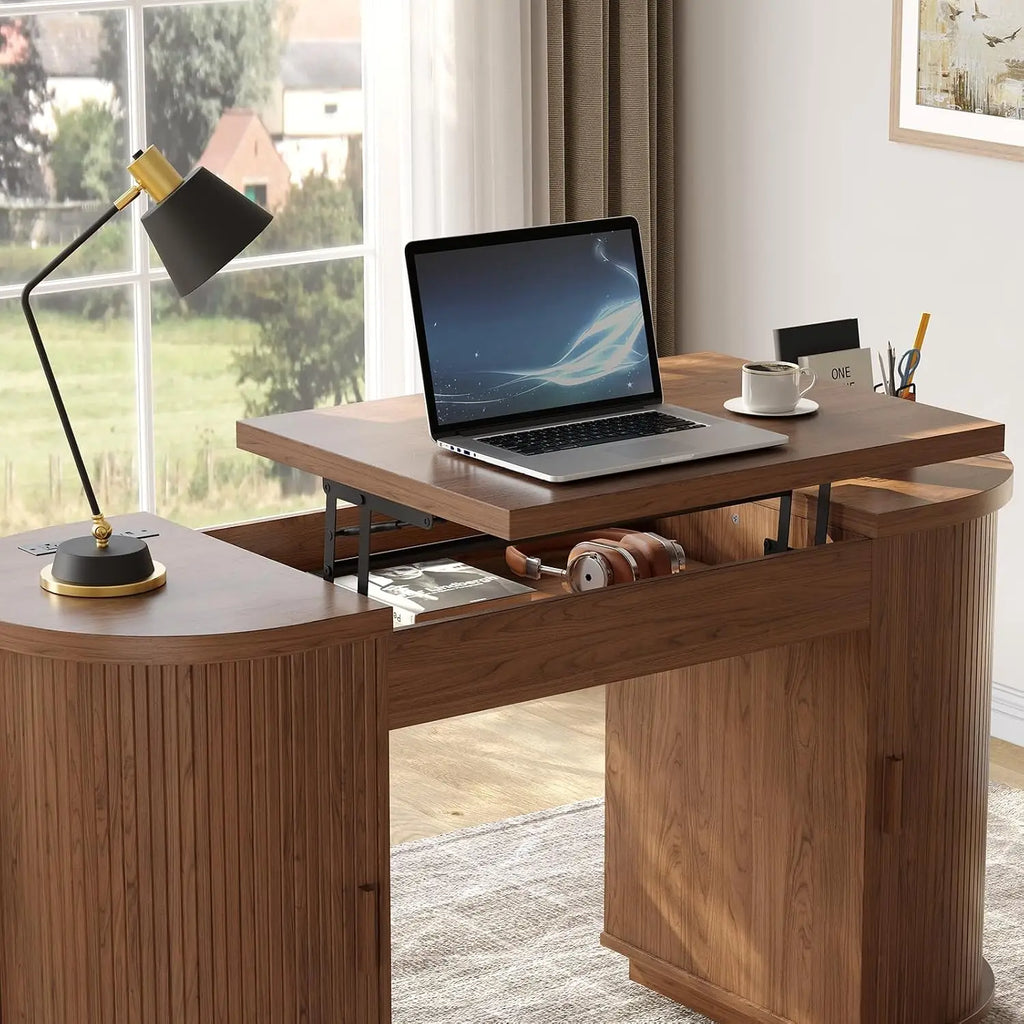 Quillloom Lift-Top Desk with USB Charging