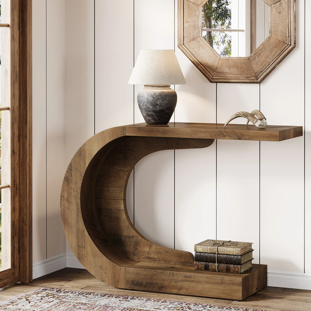 Kavira Sculptural Console Table