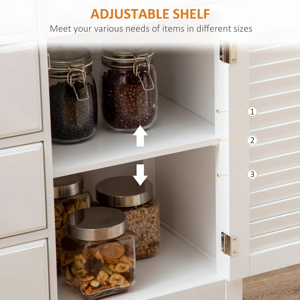 Florabloom cabinet shelf with three adjustable positions behind a louvered door
