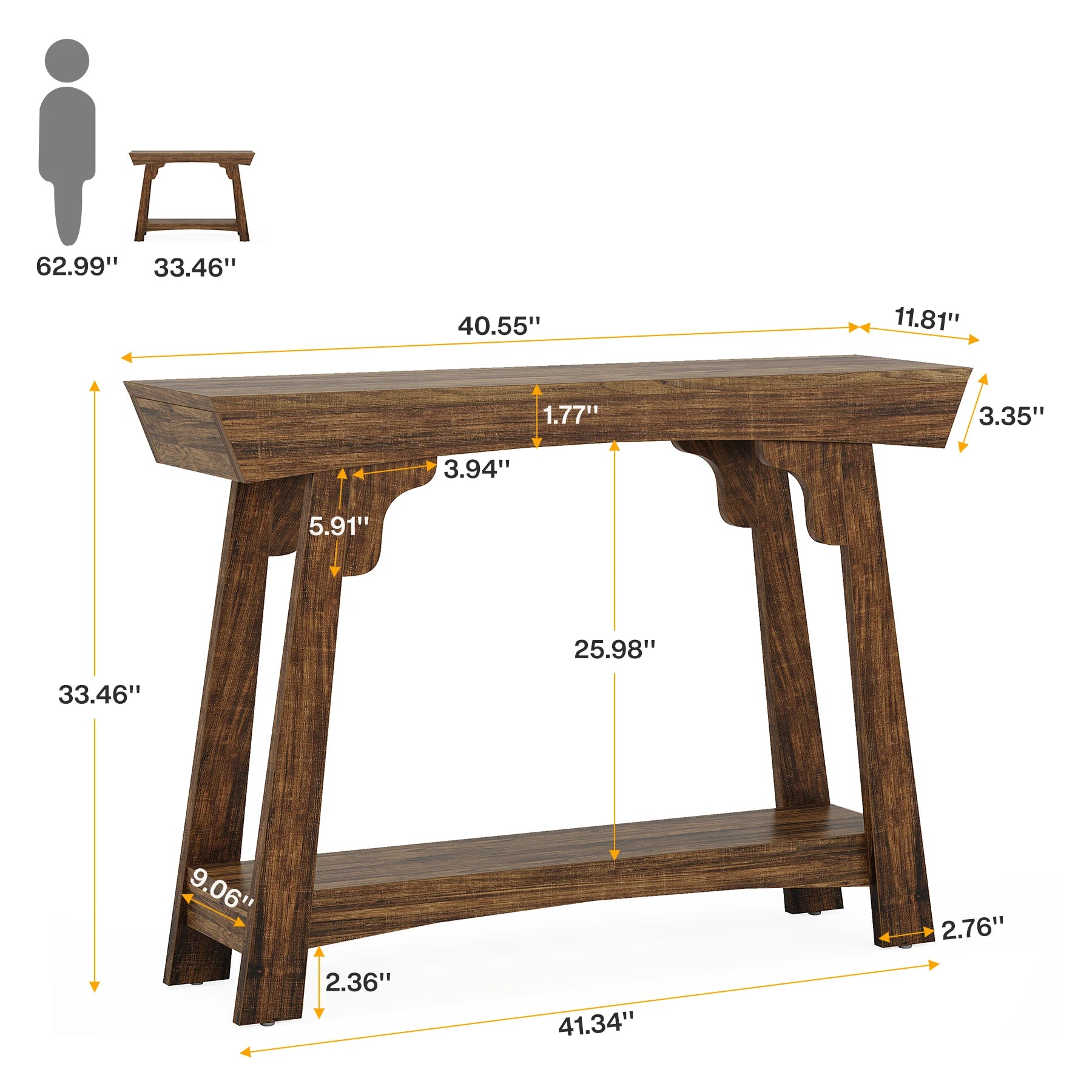 Mosi 2-Tier Console Table