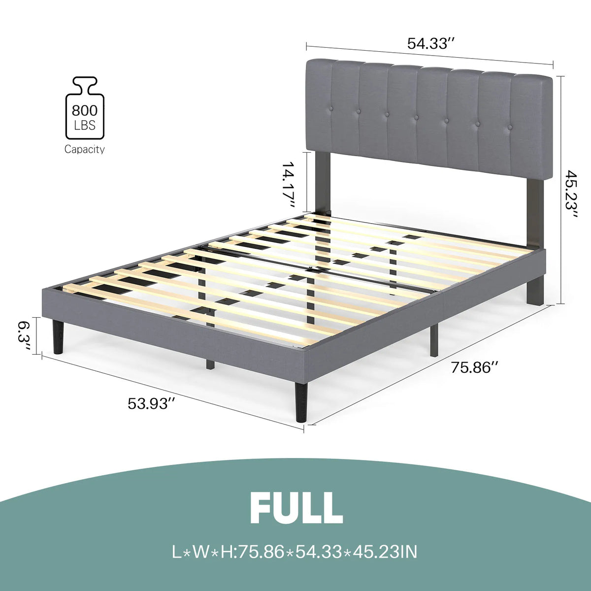 Wrenrise Upholstered Platform Bed