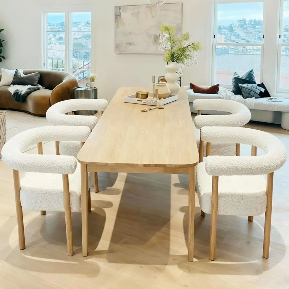 Arlo Upholstered Barrel Dining Chairs, Set of 4