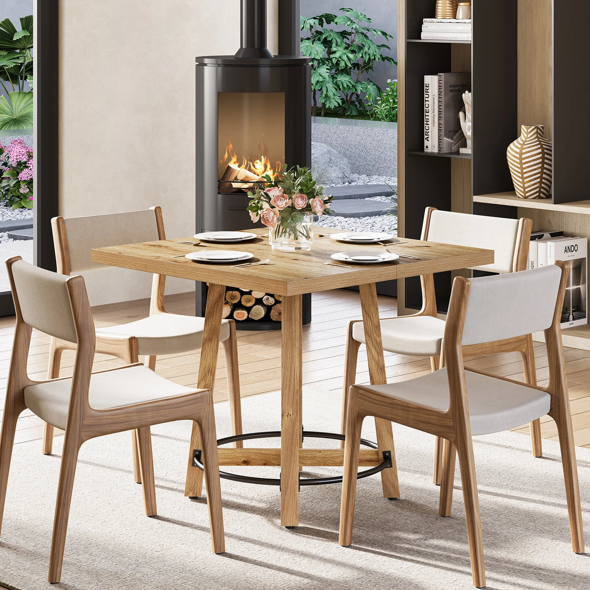 Starlinglark dining table styled with four place settings