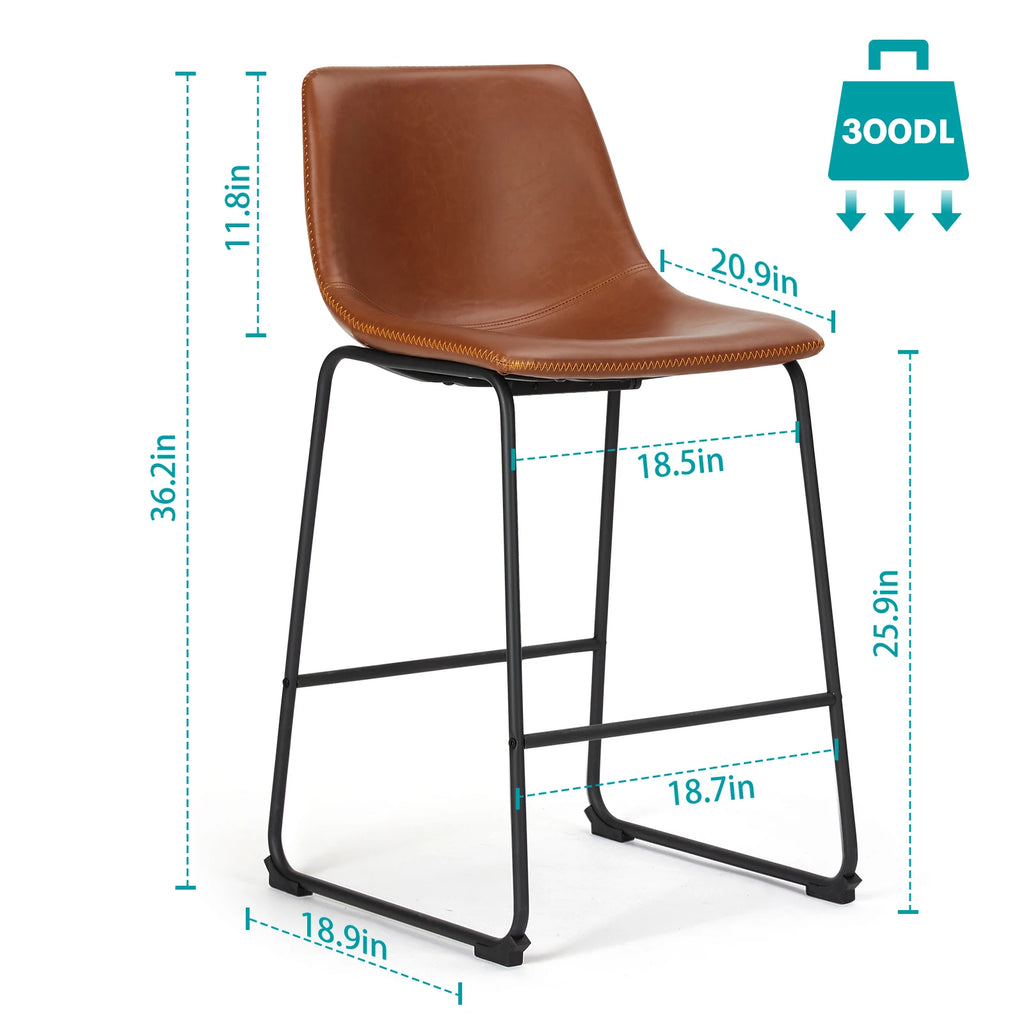 Temporay 2-Piece Counter-Height Chair Set