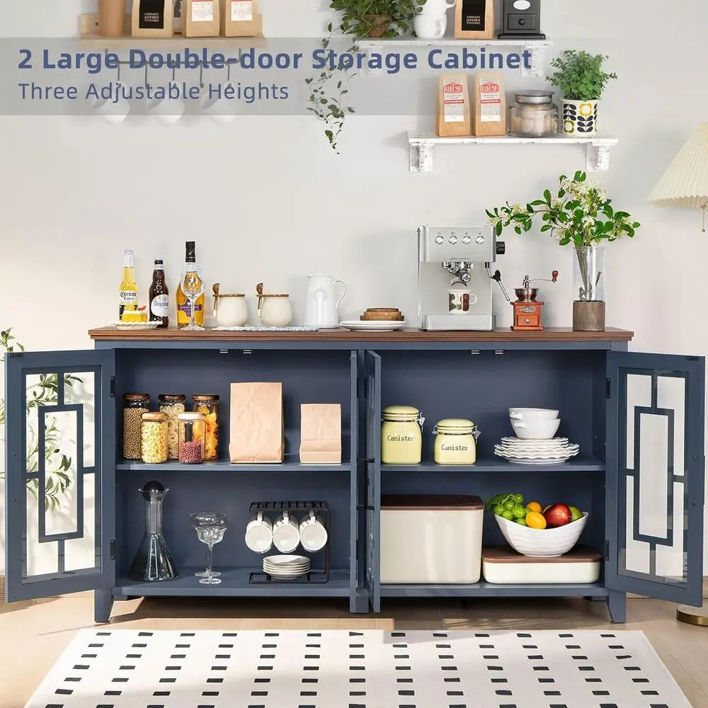 Large Farmhouse Sideboard Buffet Cabinet