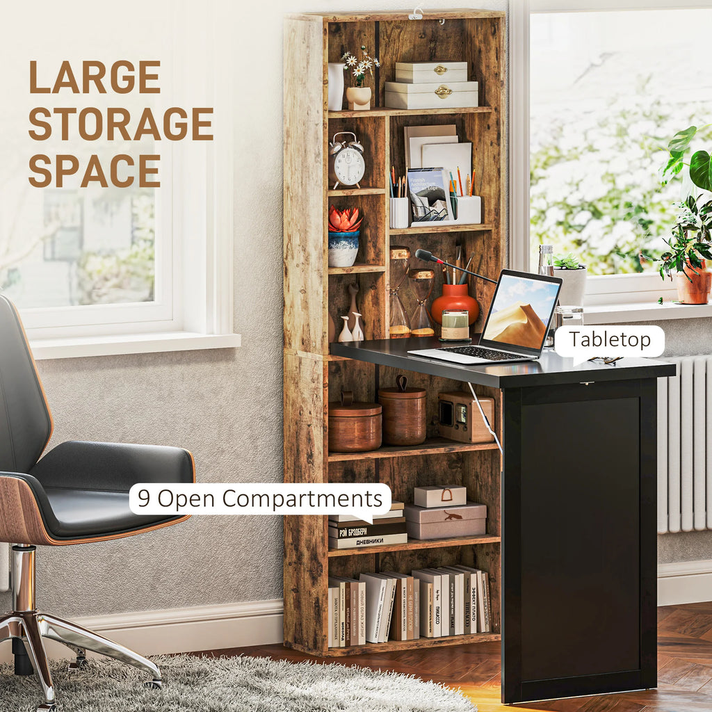 Northmere Fold-Out Desk, Rustic Brown