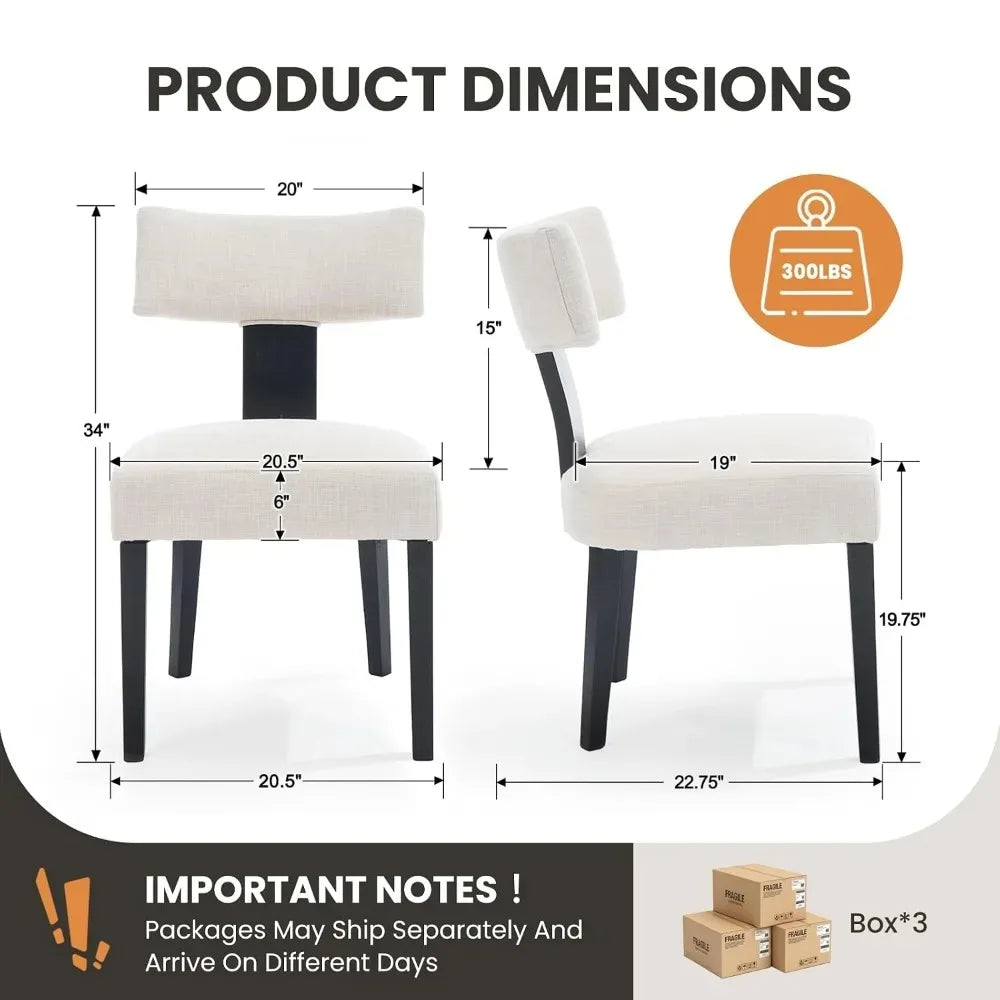 Sevrin per-chair dimensions: 20.5-inch width, 22.75-inch depth, 34-inch height and 19.75-inch seat height