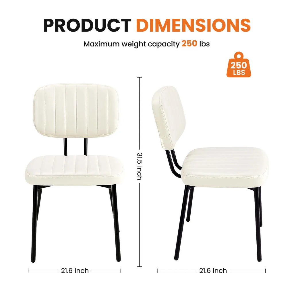 Marston Channel-Tufted Dining Chairs, Set of 2