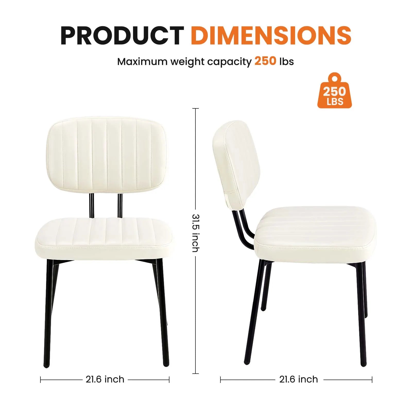 Marston Channel-Tufted Dining Chairs, Set of 2