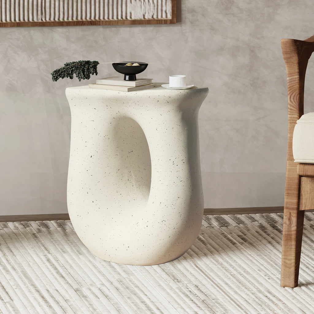 Koba Sculptural Concrete Side Table
