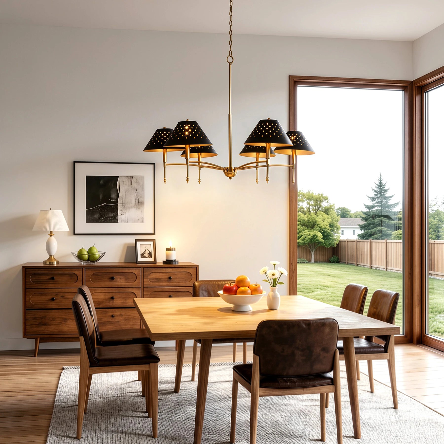 Montrose 6-Light Gold Chandelier