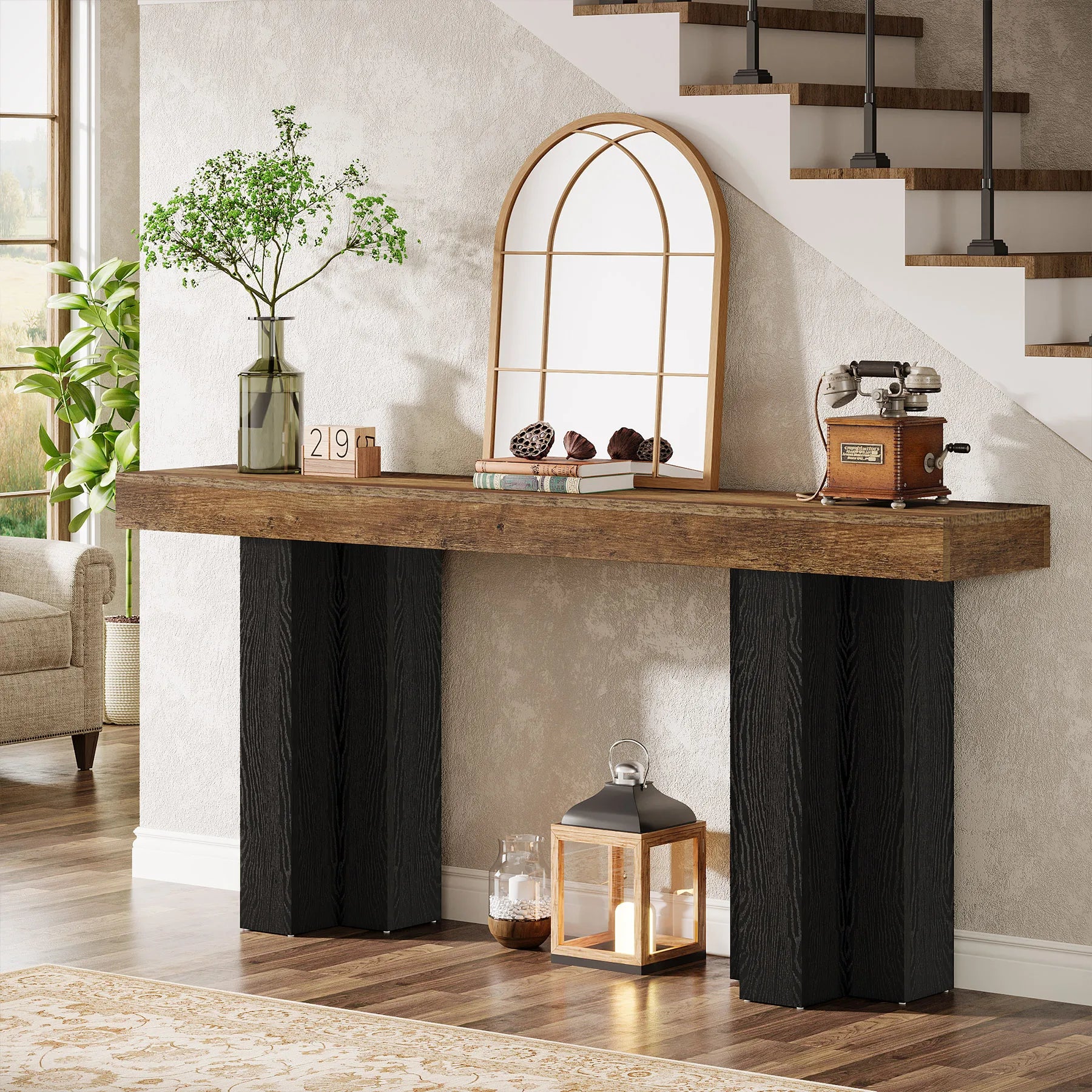Kavari Two-Tone Console Table