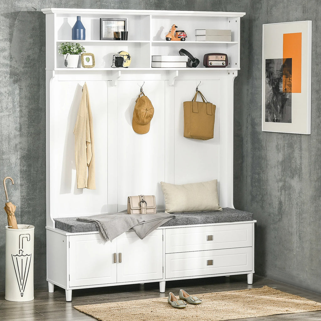 Charmbloom Entryway Hall Tree with Storage Bench