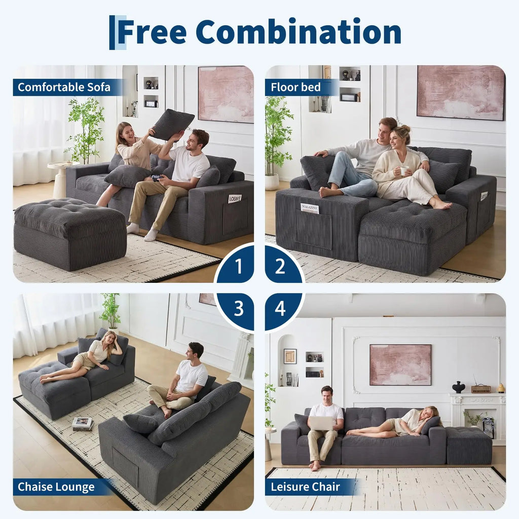 Rathmore Modular Corduroy Sectional*