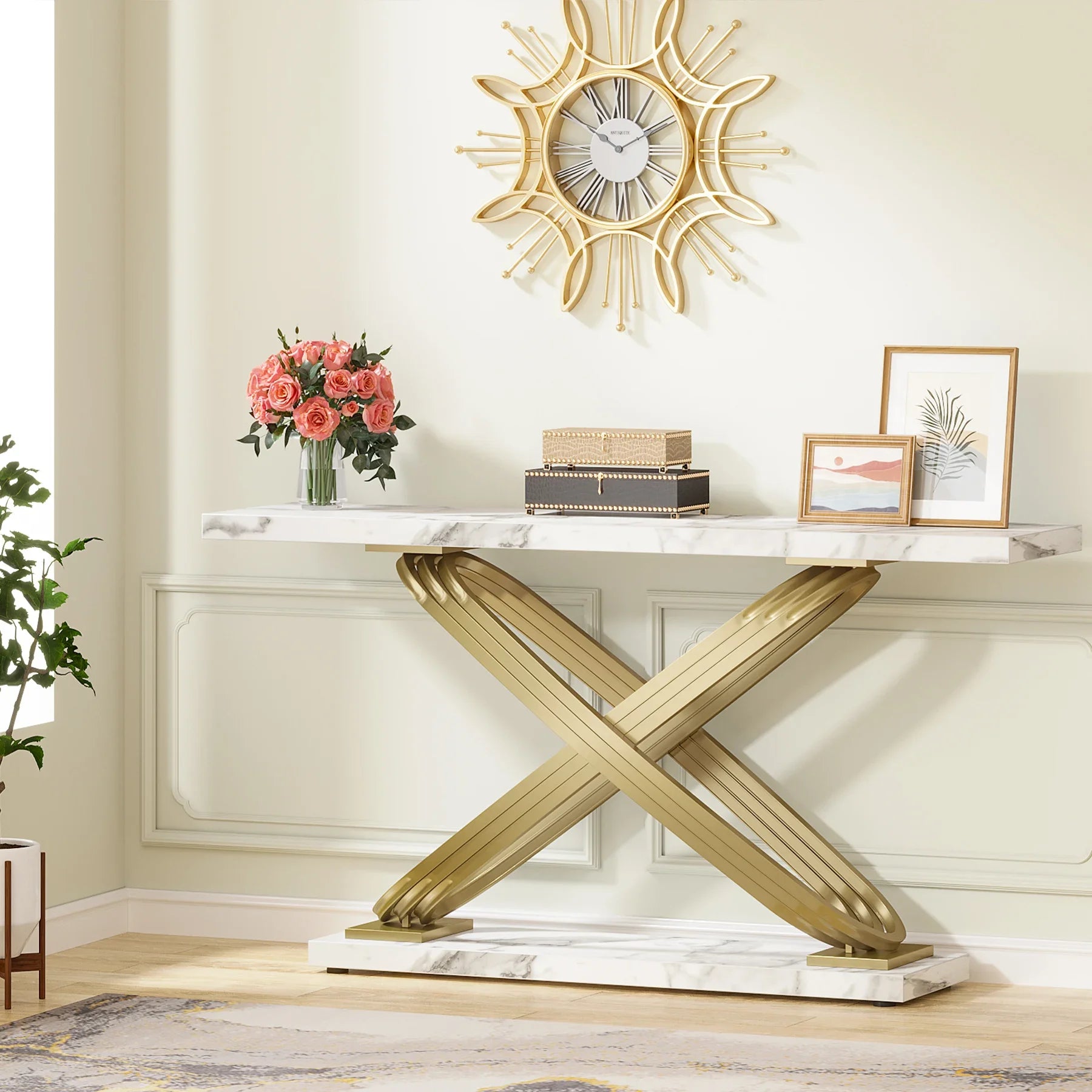 Nkosana X-Frame Console Table