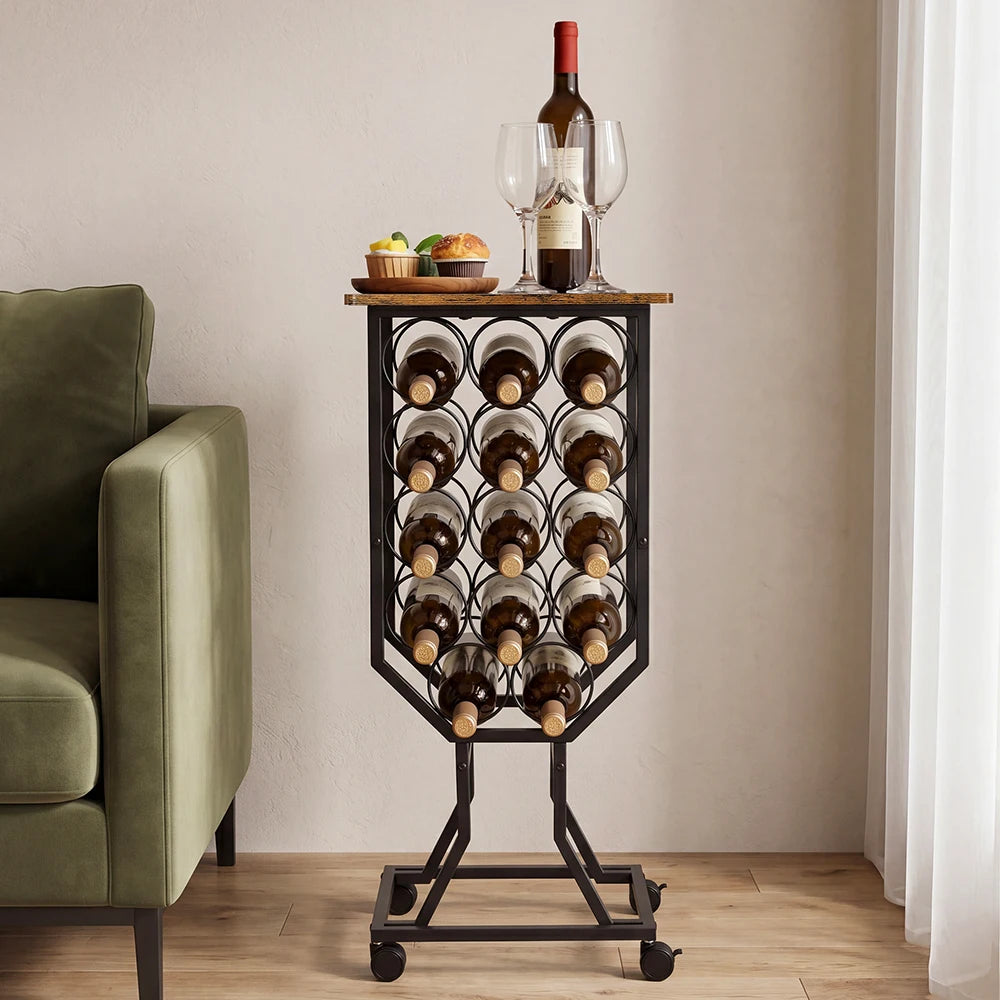Tendaji Rolling Wine Rack