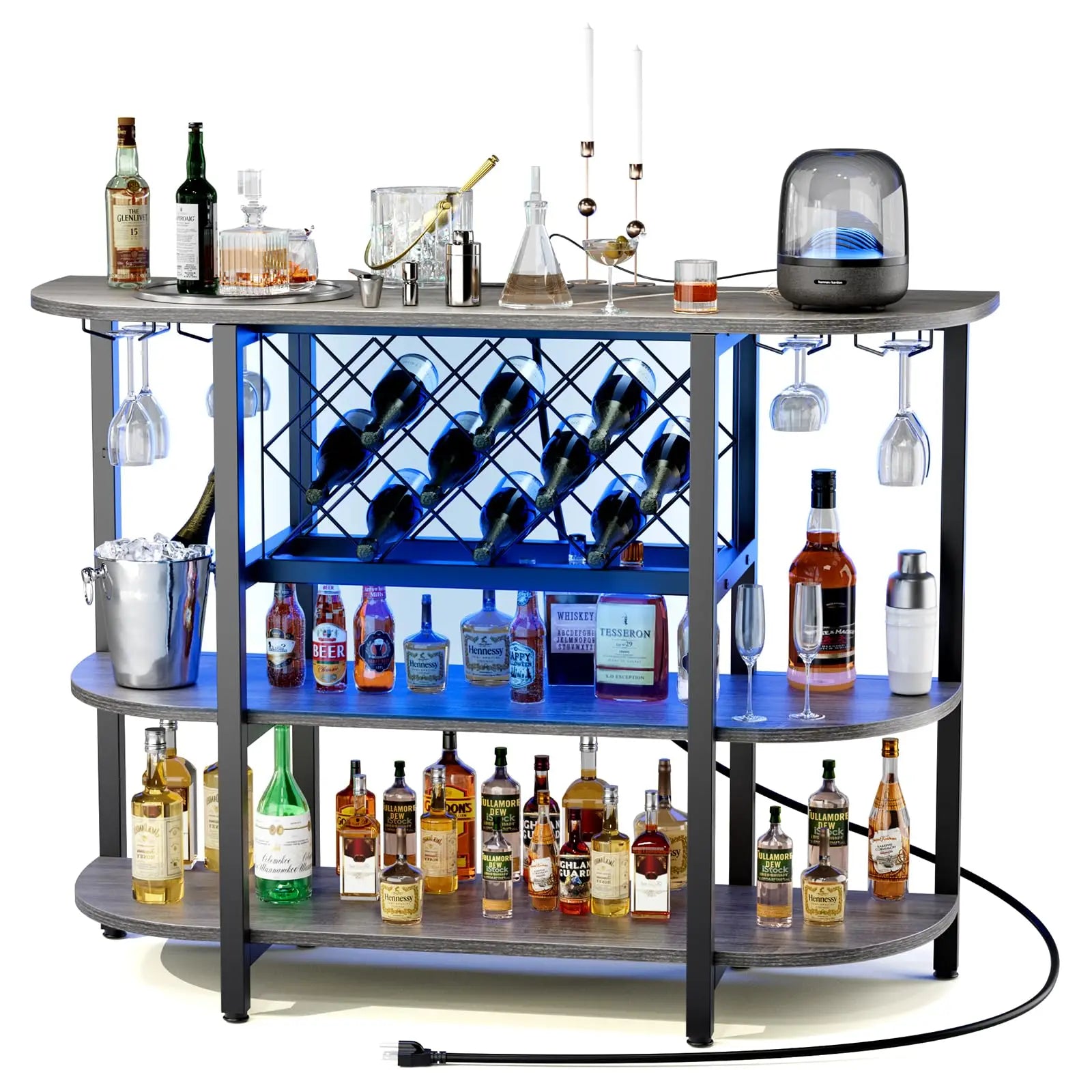 Soren LED Home Bar Cabinet