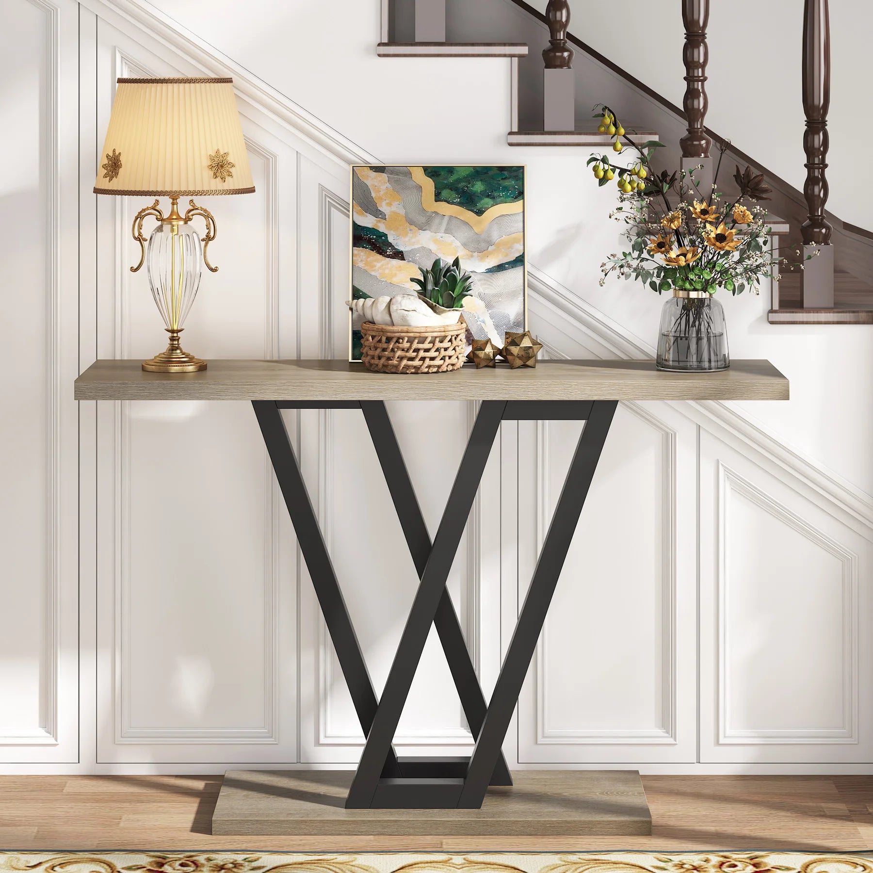 Solenne V-Base Console Table