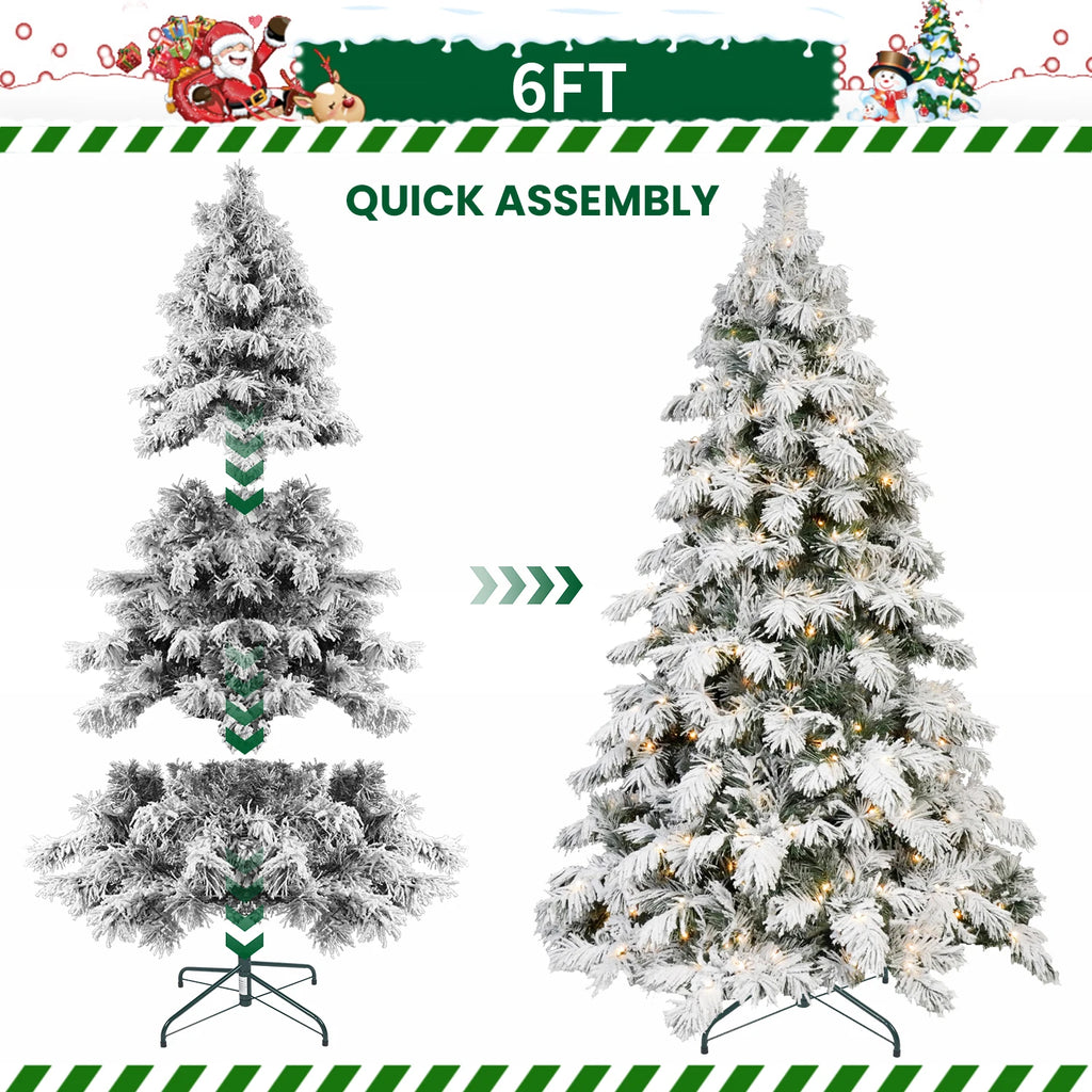Everfrost Snowfall Scarecrow Christmas Tree