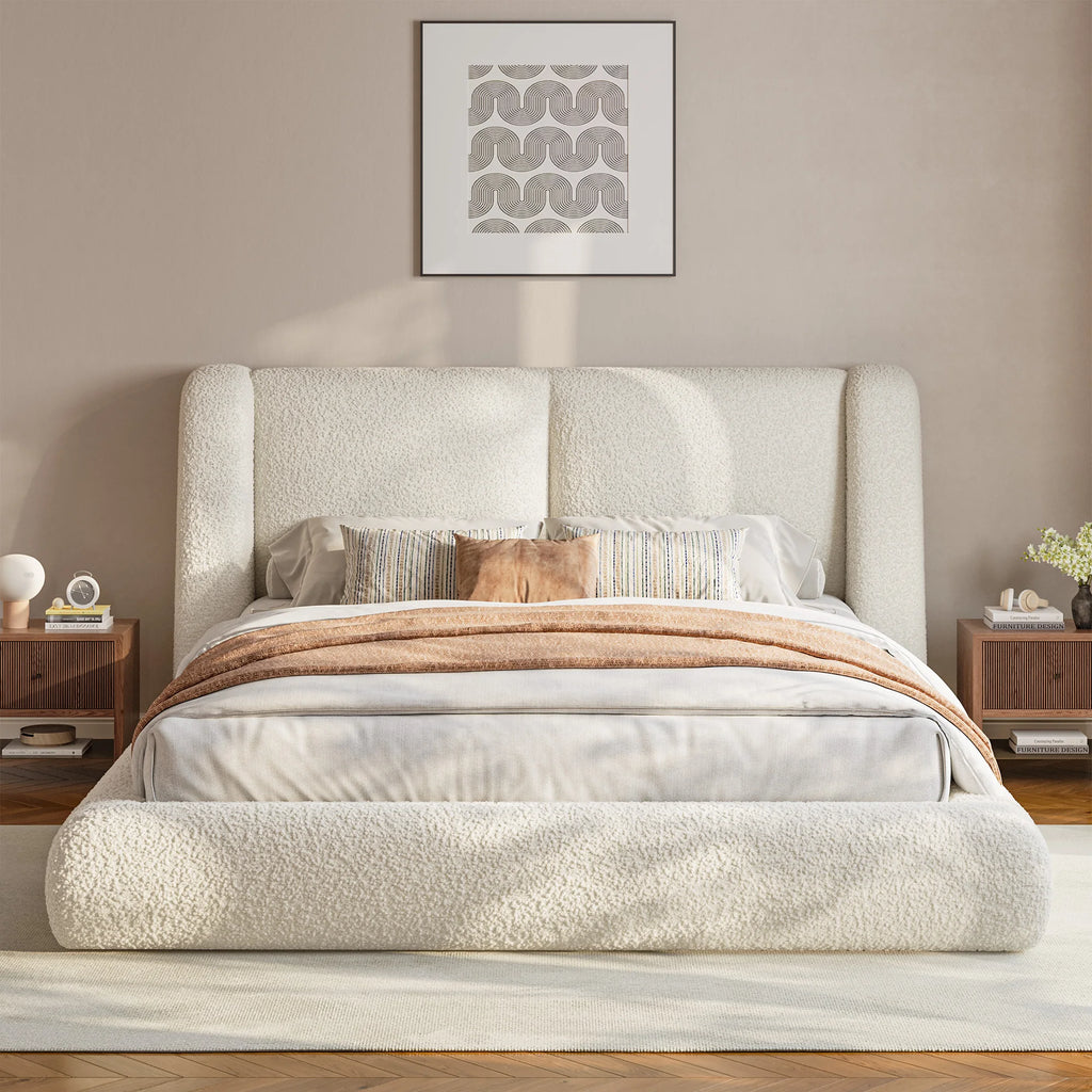 Mirehaven Bouclé Cloud Platform Bed