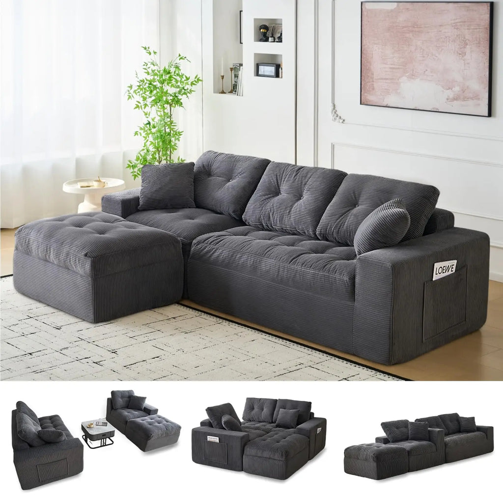 Rathmore Modular Corduroy Sectional*