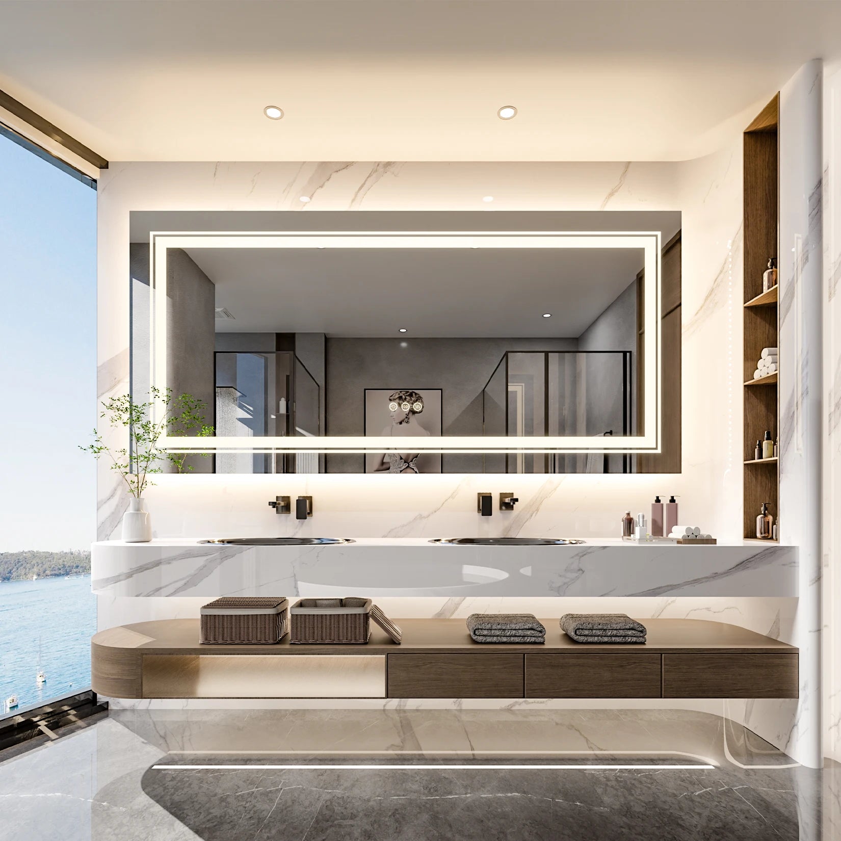 Vespera LED Bathroom Mirror