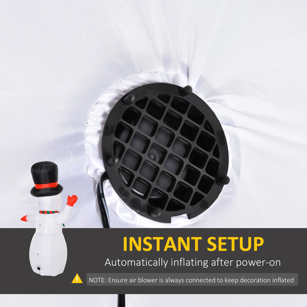 Northglow LED Snowman Inflatable – 8 ft