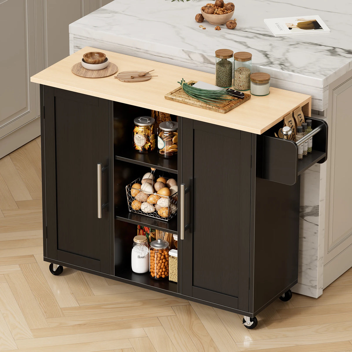 Huxley Rolling Kitchen Island