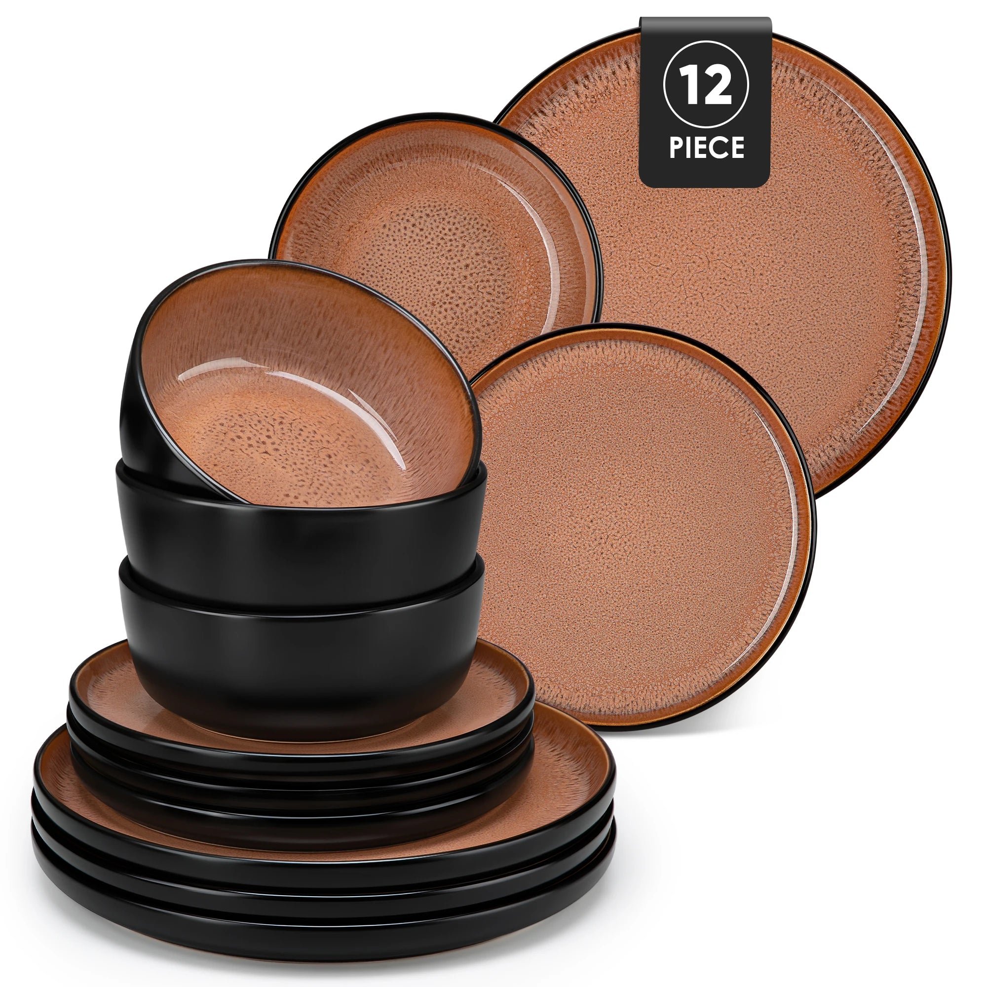 VANCASSO Amber Stoneware Dinnerware Set