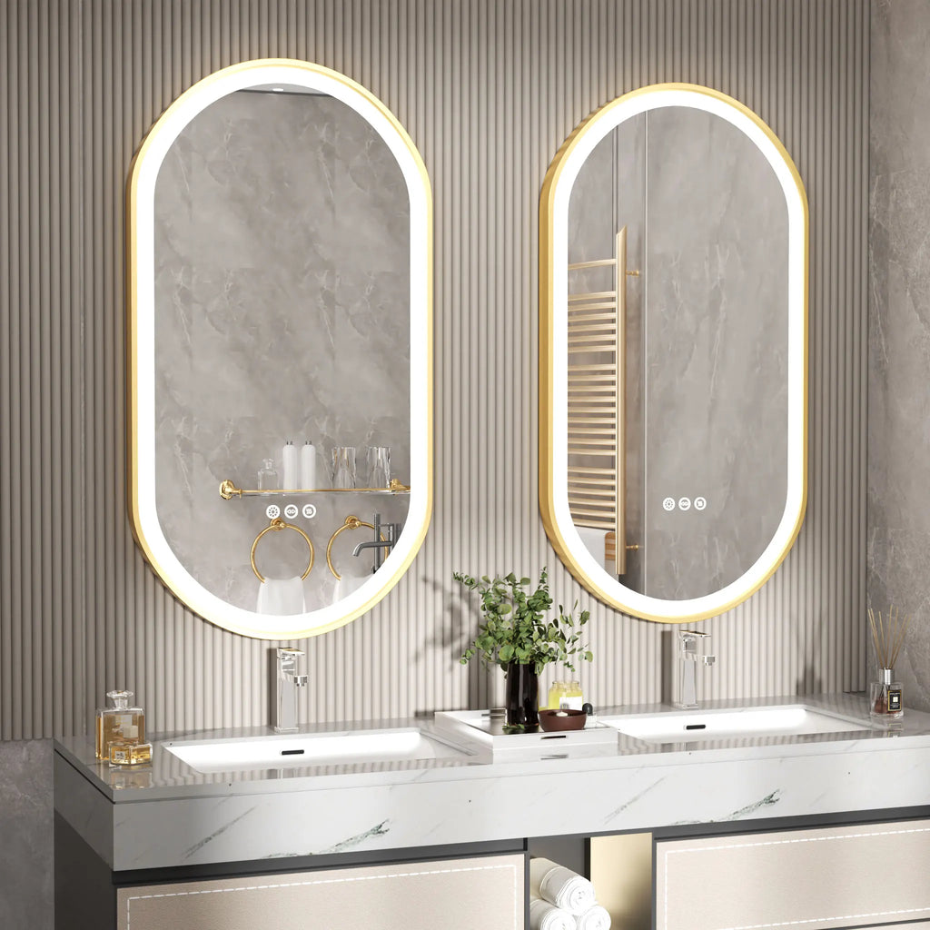 Aurelia LED Oval Bathroom Mirror