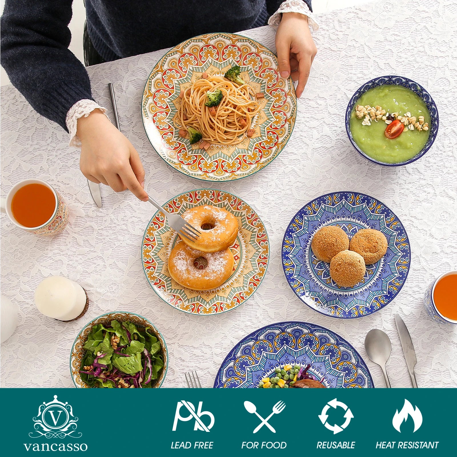 Vancasso Solara Mandala Dinnerware Set