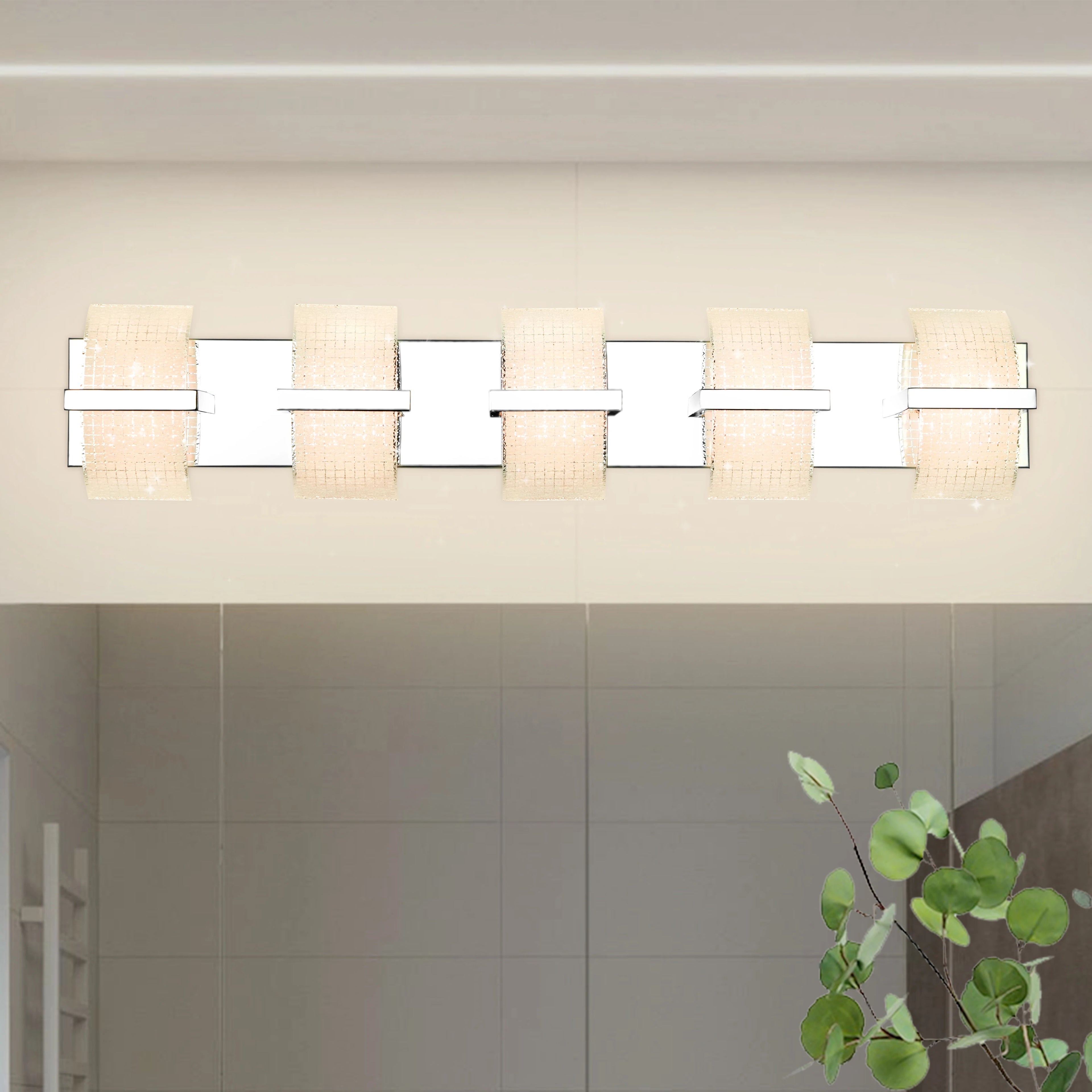Lunaris Block LED Vanity Light – White