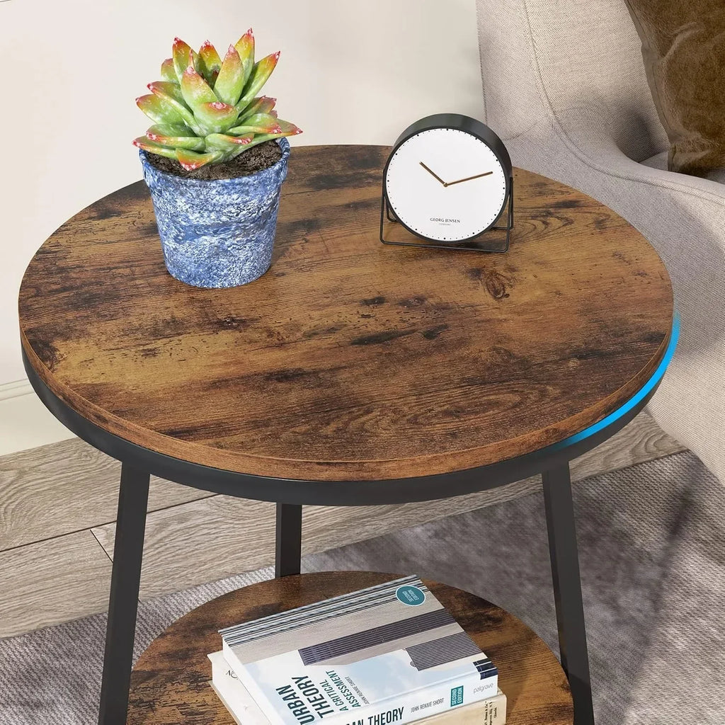Turner Round 2-Tier End Table