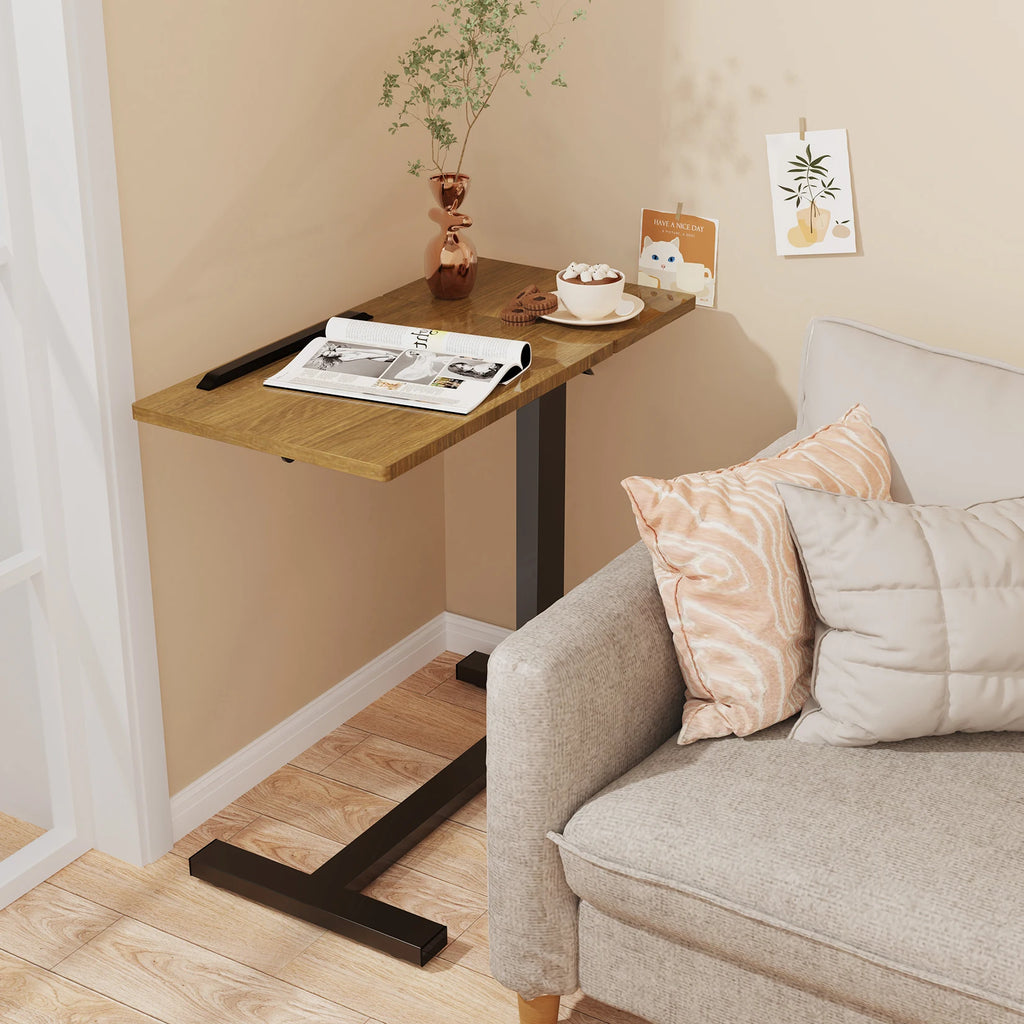 Finessebloom Adjustable Rolling Overbed Table