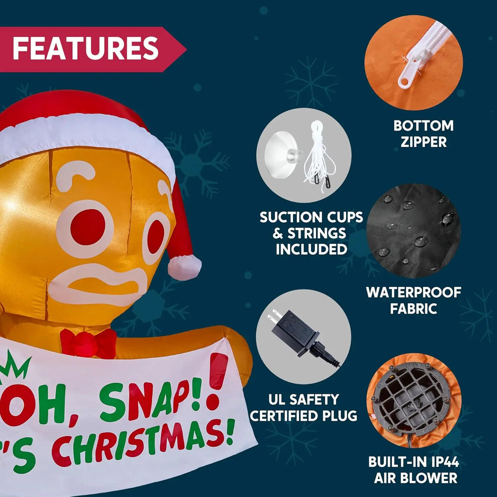 Gingerpeek suction cups, tether strings, zipper, power adapter, fabric and built-in blower details.