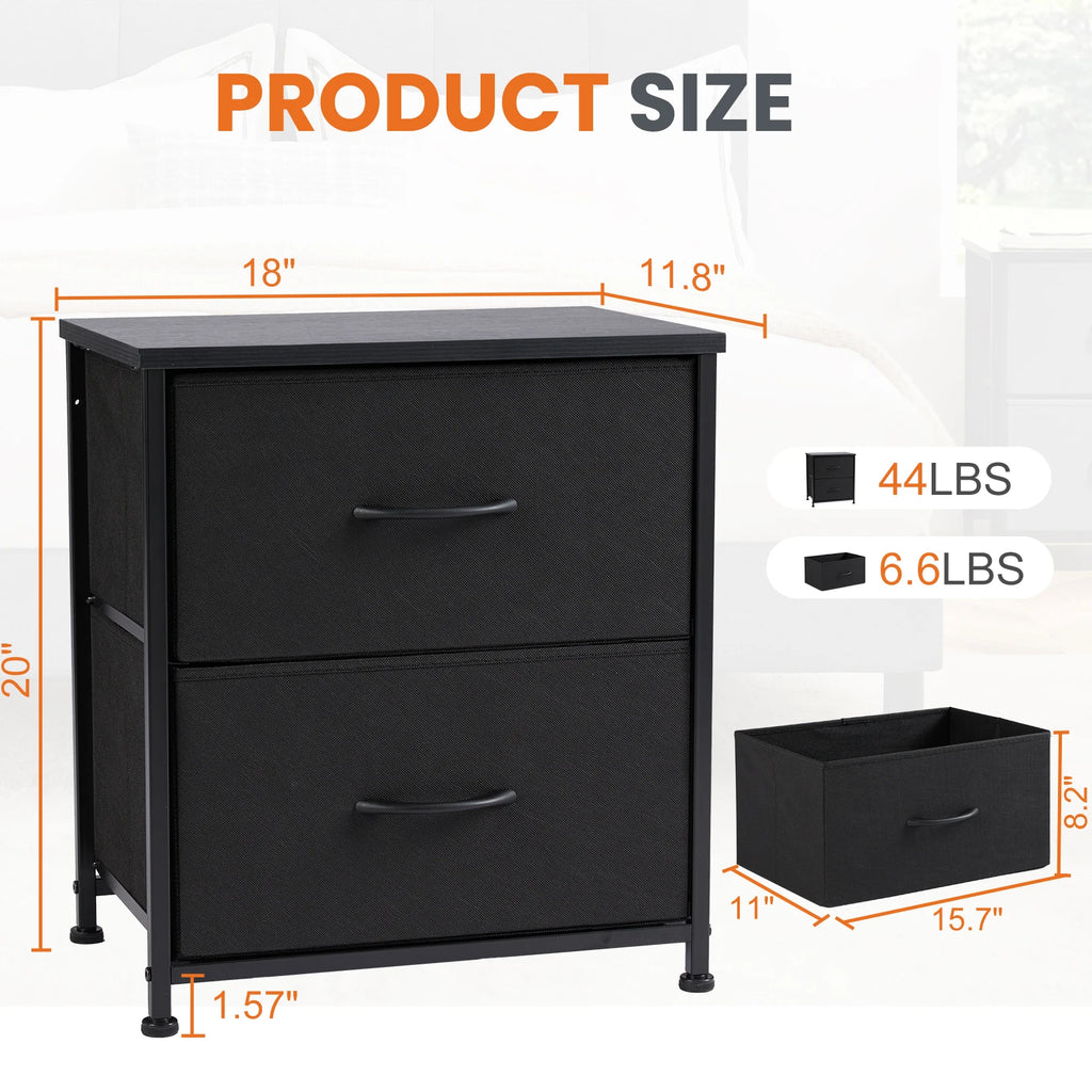 Daydreamrise 2-Drawer Nightstand
