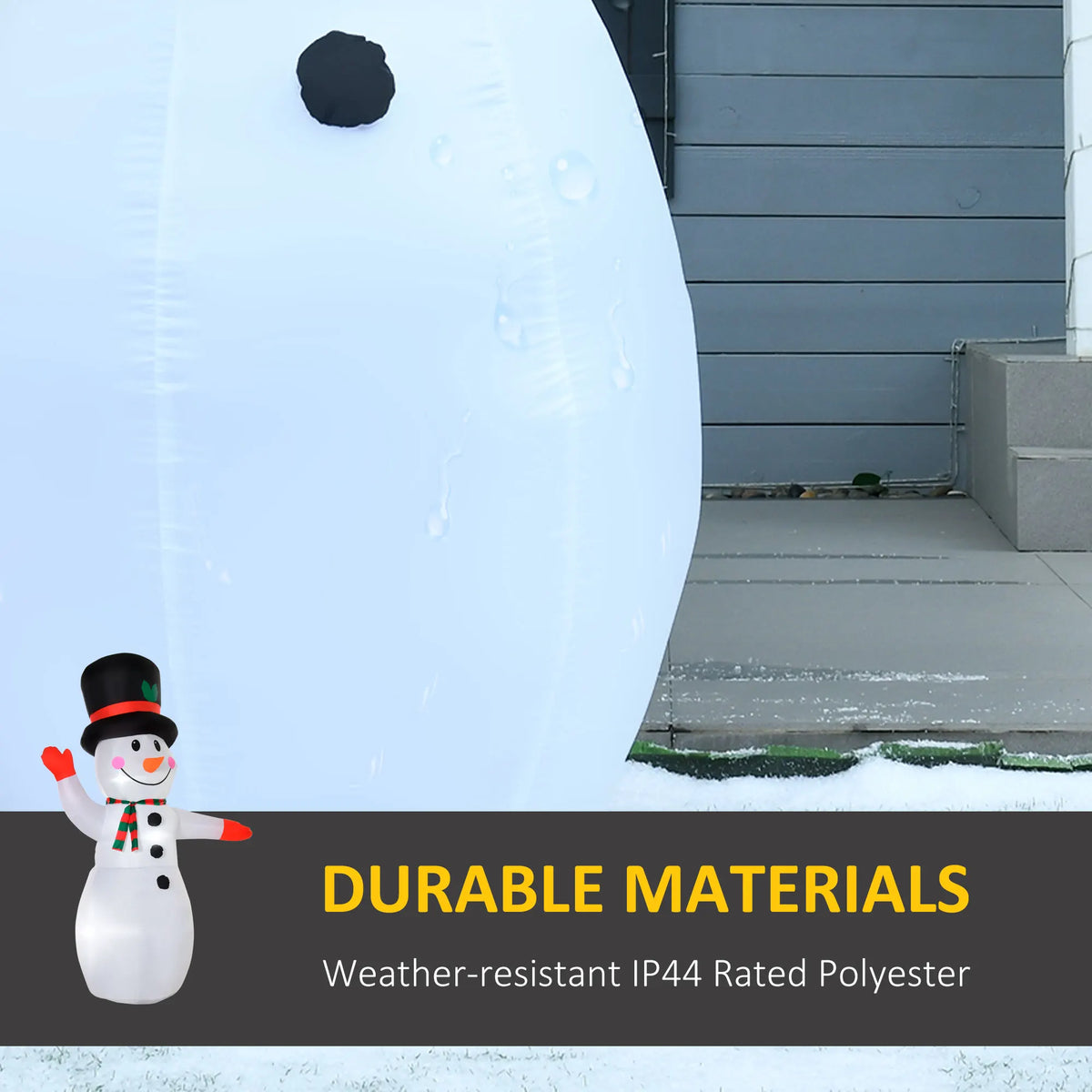 Northglow LED Snowman Inflatable – 8 ft