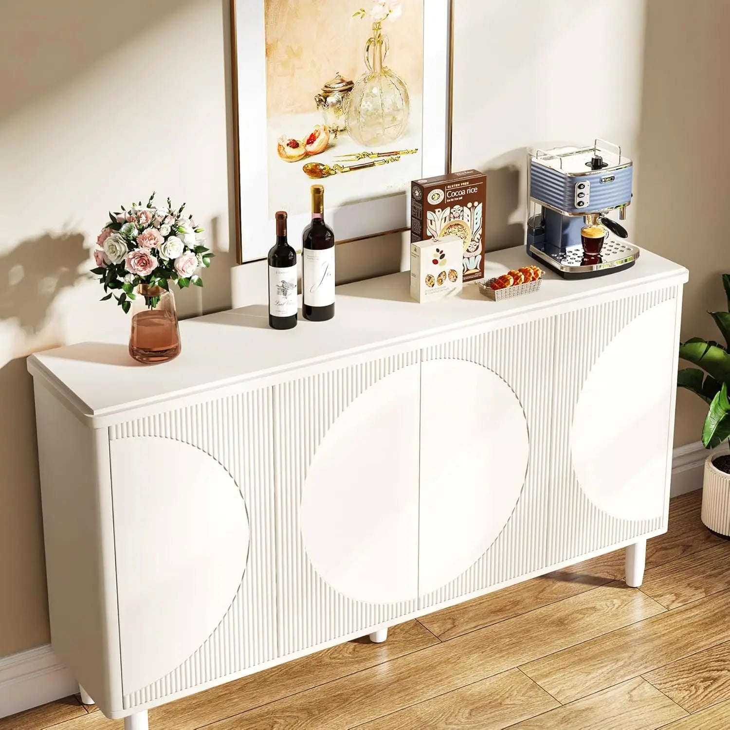 Geometric Buffet Cabinet