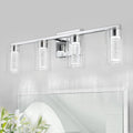 Clarion Four-Light Glass Vanity Sconce