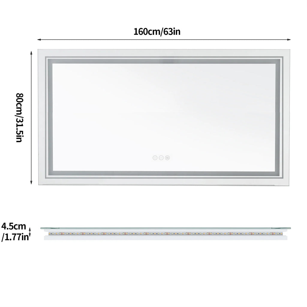 Grandeur LED Lighted Bathroom Mirror