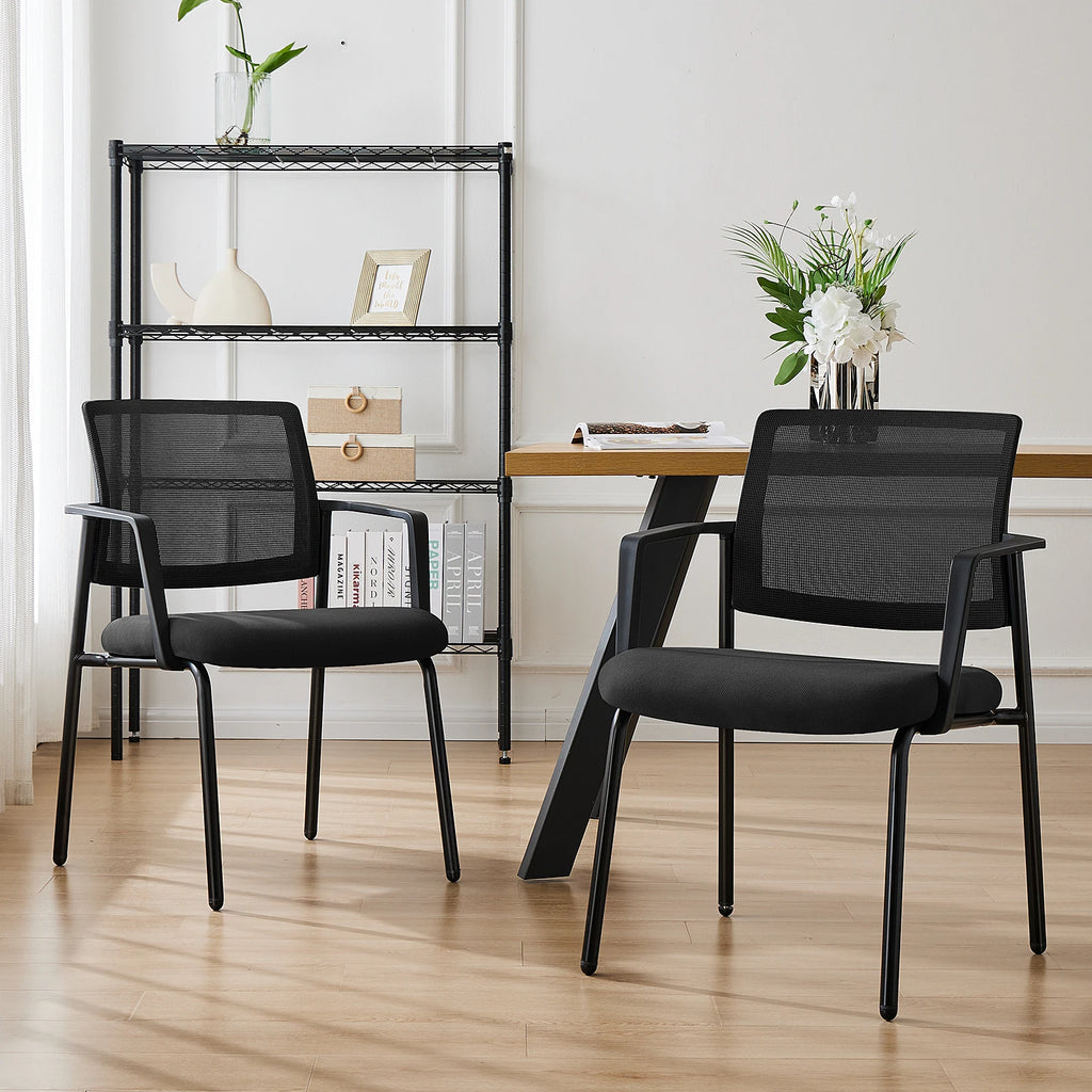 Elowen Stackable Guest Office Chairs, Set of 2