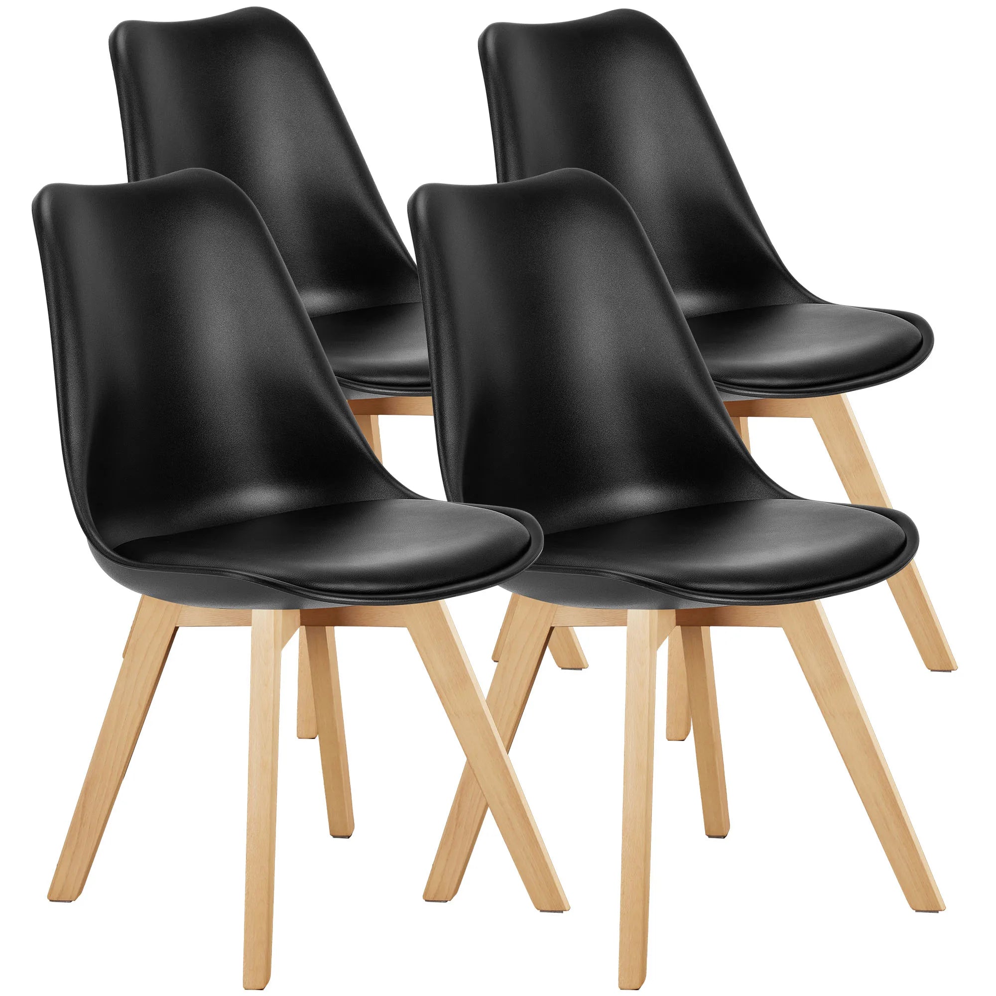 Corbett Beech Wood Dining Chair Set of 4